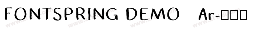 FONTSPRING DEMO   Ar字体转换